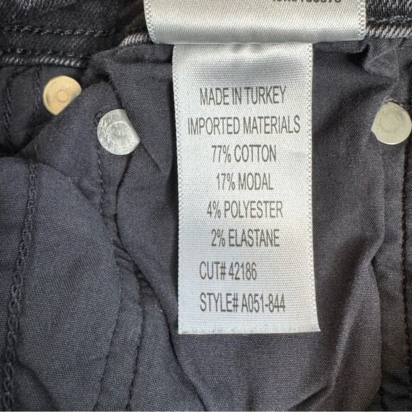 Agolde Roxanne Super High-Rise Skinny Jeans in Dark Gray Black Size 30 - Picture 11 of 13